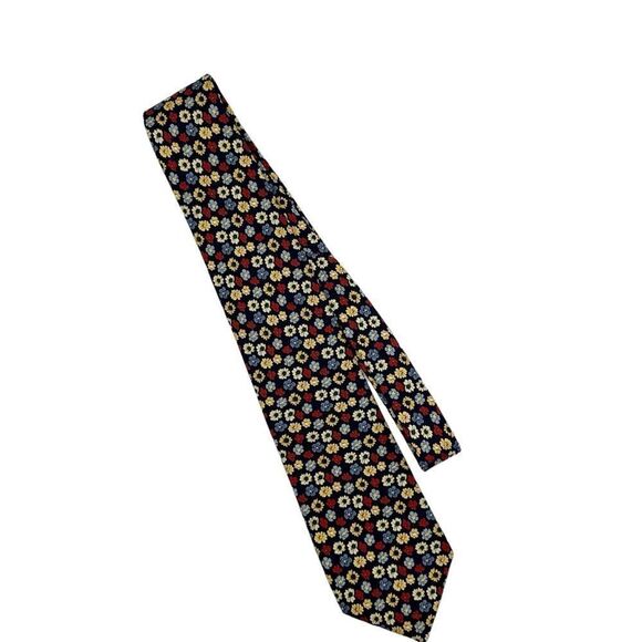Brooks Brothers Floral Tie - Red, Yellow, Blue - Picture 3 of 11